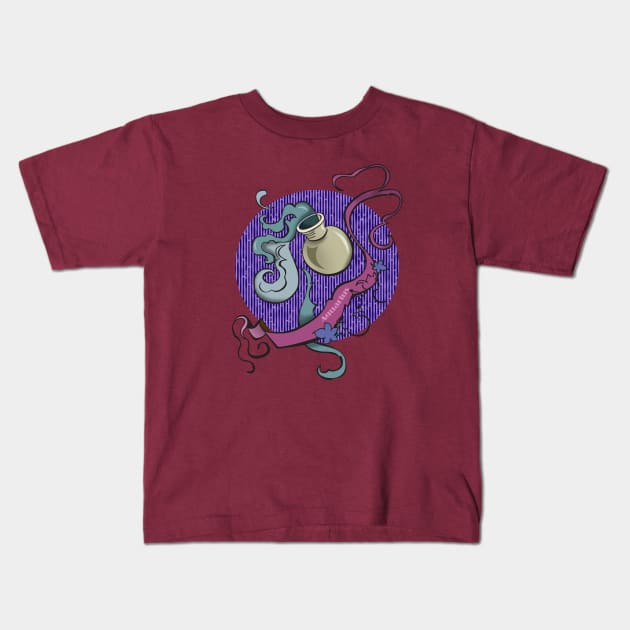 Aquarius zodiac Kids T-Shirt by AriadnaDeRaadt